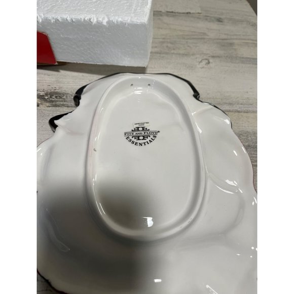 Fitz and Floyd Snowman canapé plate NWT - Picture 4 of 6